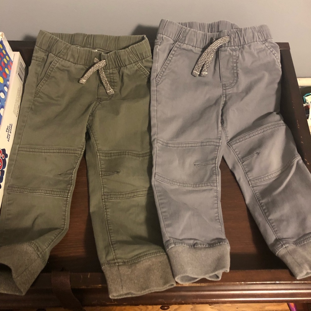 Two cat & jack joggers. Selling at listed price